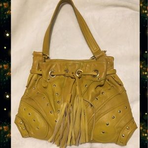 Bulga mustard handbag